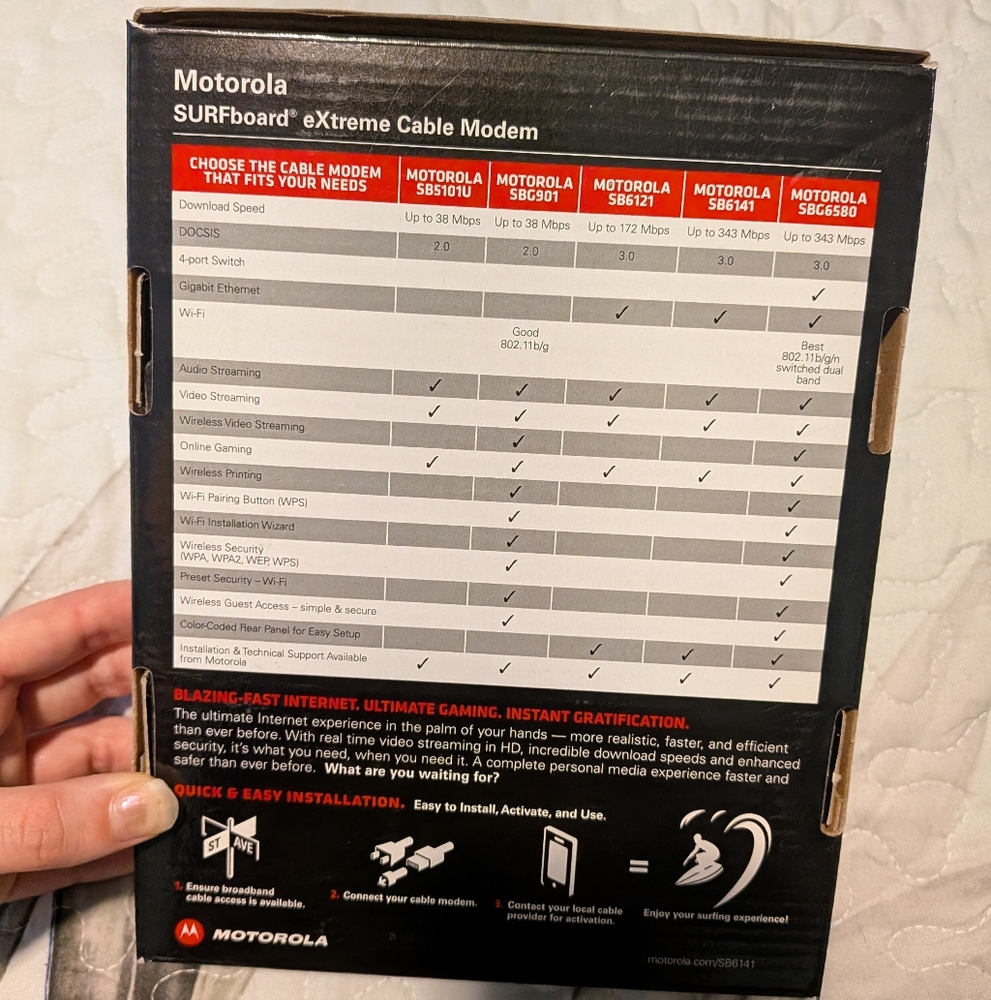 Motorola Cable Modem - Picture 2 of 6